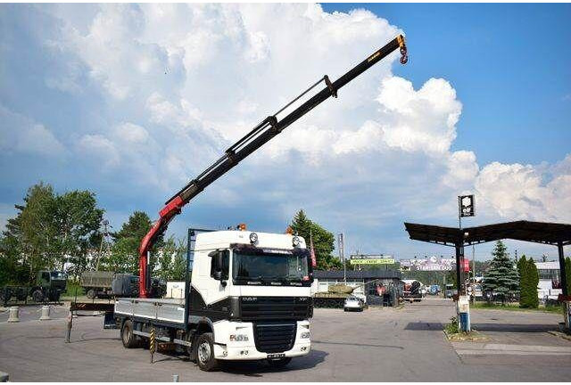 DAF XF 105.410 - Tovornjak s kesonom, Tovornjak z dvigalom: slika 1 DAF XF 105.410 - Tovornjak s kesonom, Tovornjak z dvigalom: slika 1