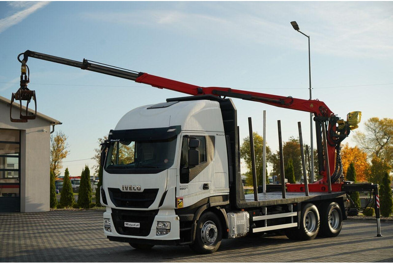 Iveco STRALIS 560 / 6X4 / DO DREWNA / DO DRZEWA / DO LASU / HDS PALFIN - Tovornjak za prevoz lesa, Tovornjak z dvigalom: slika 2 Iveco STRALIS 560 / 6X4 / DO DREWNA / DO DRZEWA / DO LASU / HDS PALFIN - Tovornjak za prevoz lesa, Tovornjak z dvigalom: slika 2