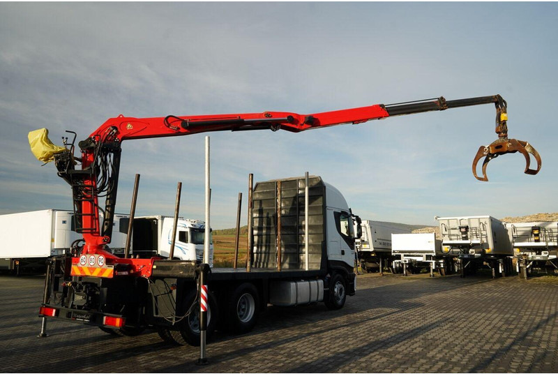 Iveco STRALIS 560 / 6X4 / DO DREWNA / DO DRZEWA / DO LASU / HDS PALFIN - Tovornjak za prevoz lesa, Tovornjak z dvigalom: slika 5 Iveco STRALIS 560 / 6X4 / DO DREWNA / DO DRZEWA / DO LASU / HDS PALFIN - Tovornjak za prevoz lesa, Tovornjak z dvigalom: slika 5