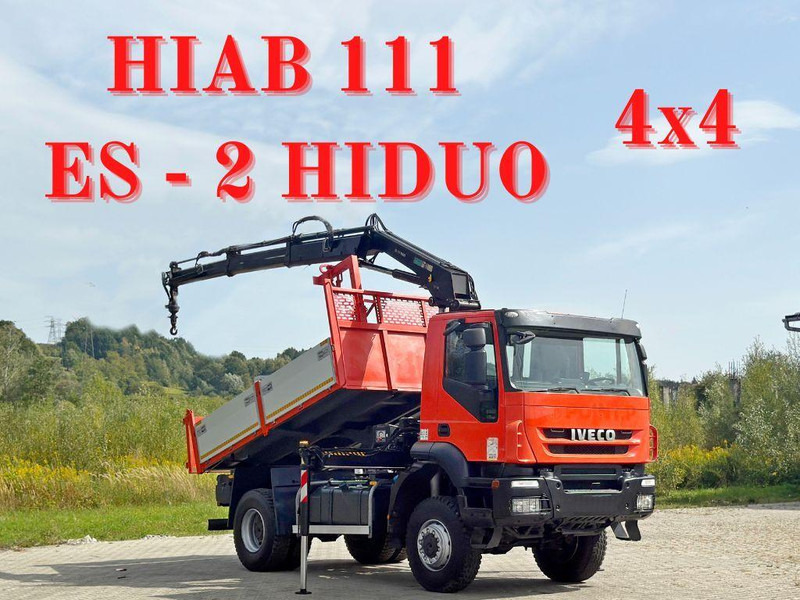 Iveco TRAKKER 190T36 * HIAB 111 ES-2 HIDUO * 4x4 * TOP - Tovornjak prekucnik, Tovornjak z dvigalom: slika 1 Iveco TRAKKER 190T36 * HIAB 111 ES-2 HIDUO * 4x4 * TOP - Tovornjak prekucnik, Tovornjak z dvigalom: slika 1