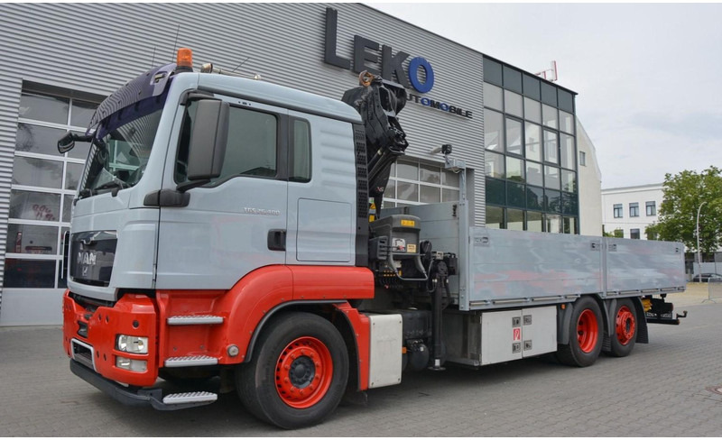 MAN 6,4 m Flatbed + Crane HIAB 211EP 6X2 KRAN HIAB 211EP 6.5m Container Pr - Tovornjak s kesonom, Tovornjak z dvigalom: slika 1 MAN 6,4 m Flatbed + Crane HIAB 211EP 6X2 KRAN HIAB 211EP 6.5m Container Pr - Tovornjak s kesonom, Tovornjak z dvigalom: slika 1