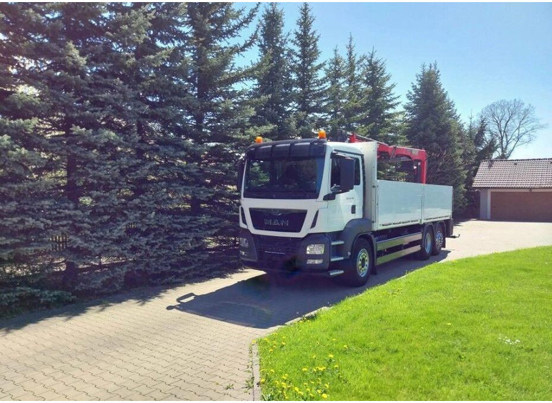 MAN TGS 26.400 Flatbed + Crane Palfinger PK 23001L - Tovornjak s kesonom, Tovornjak z dvigalom: slika 2 MAN TGS 26.400 Flatbed + Crane Palfinger PK 23001L - Tovornjak s kesonom, Tovornjak z dvigalom: slika 2