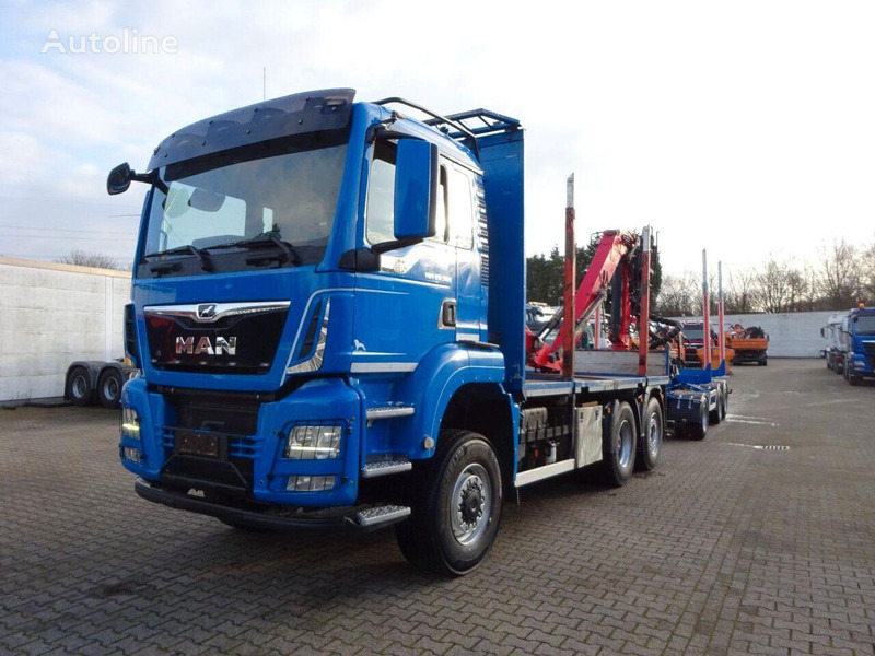 MAN TGS 28.500 6x4 Log truck + Crane Epsilon + Trailer - Tovornjak za prevoz lesa, Tovornjak z dvigalom: slika 1 MAN TGS 28.500 6x4 Log truck + Crane Epsilon + Trailer - Tovornjak za prevoz lesa, Tovornjak z dvigalom: slika 1