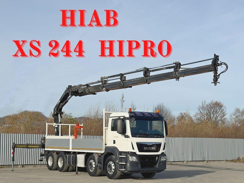 MAN TGS 35.440 * HIAB XS 244 HIPRO +FUNK / 8x4 - Tovornjak s kesonom, Tovornjak z dvigalom: slika 1 MAN TGS 35.440 * HIAB XS 244 HIPRO +FUNK / 8x4 - Tovornjak s kesonom, Tovornjak z dvigalom: slika 1