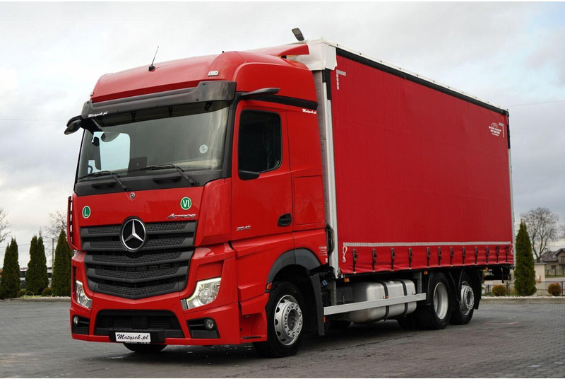 Mercedes-Benz ACTROS / 2545 / SOLÓWKA / 6x2 / I-PARK COOL / BIG SPACE / WIELT - Tovornjak s ponjavo: slika 1 Mercedes-Benz ACTROS / 2545 / SOLÓWKA / 6x2 / I-PARK COOL / BIG SPACE / WIELT - Tovornjak s ponjavo: slika 1