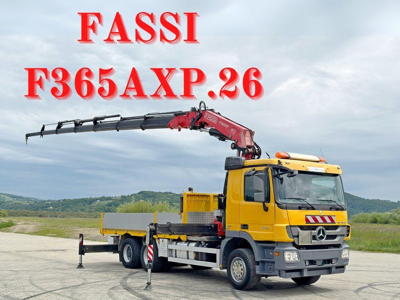 Mercedes-Benz ACTROS 2646 * FASSI F365AXP.26 + FUNK * 6x4 - Tovornjak s kesonom, Tovornjak z dvigalom: slika 1 Mercedes-Benz ACTROS 2646 * FASSI F365AXP.26 + FUNK * 6x4 - Tovornjak s kesonom, Tovornjak z dvigalom: slika 1