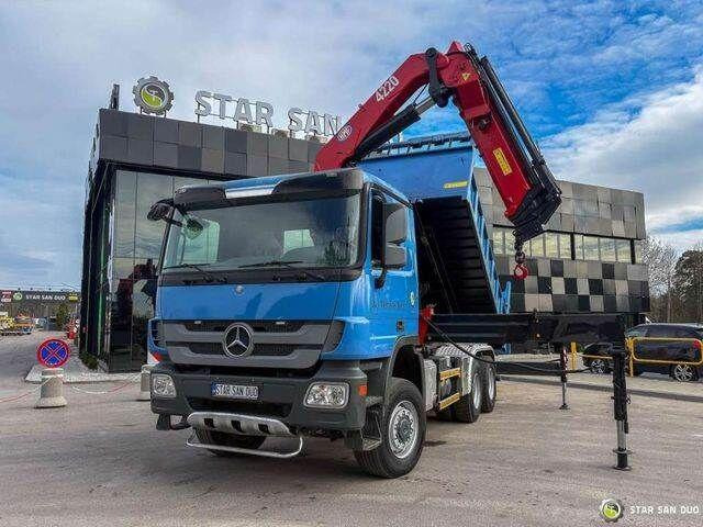 Mercedes-Benz ACTROS 3341 6x6 HMF 4220 K4 CRANE KIPPER - Tovornjak prekucnik, Tovornjak z dvigalom: slika 2 Mercedes-Benz ACTROS 3341 6x6 HMF 4220 K4 CRANE KIPPER - Tovornjak prekucnik, Tovornjak z dvigalom: slika 2