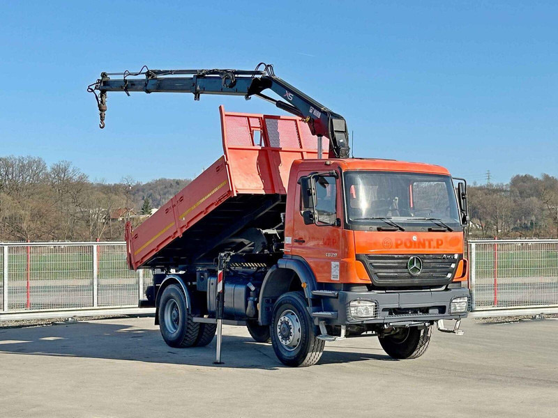 Mercedes-Benz AXOR 1829 * HIAB 1111 HIDUO + FUNK * TOP * 4x4 - Tovornjak prekucnik, Tovornjak z dvigalom: slika 2 Mercedes-Benz AXOR 1829 * HIAB 1111 HIDUO + FUNK * TOP * 4x4 - Tovornjak prekucnik, Tovornjak z dvigalom: slika 2