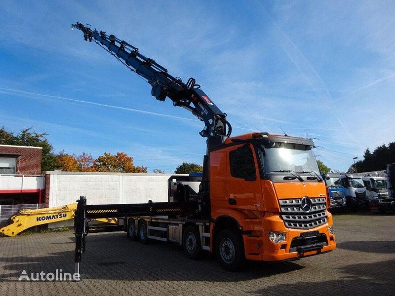 Mercedes-Benz Arocs 3751 - Flatbed+crane - Tovornjak s kesonom, Tovornjak z dvigalom: slika 3 Mercedes-Benz Arocs 3751 - Flatbed+crane - Tovornjak s kesonom, Tovornjak z dvigalom: slika 3