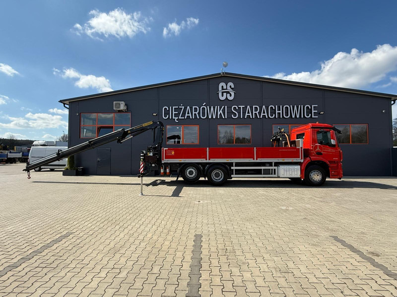 Tovornjak s kesonom, Tovornjak z dvigalom Mercedes-Benz Arocs Actros 2532 / E6 / 6x2 / skrzynia + żuraw Palfinger / budo: slika 18