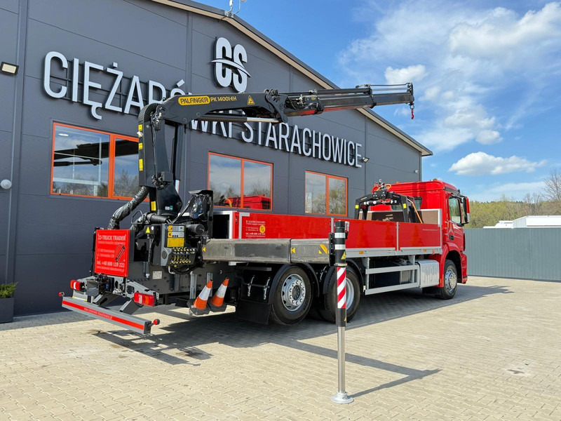 Tovornjak s kesonom, Tovornjak z dvigalom Mercedes-Benz Arocs Actros 2532 / E6 / 6x2 / skrzynia + żuraw Palfinger / budo: slika 16