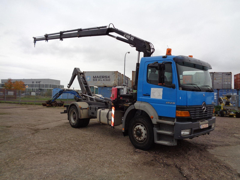 Mercedes-Benz Atego 1828 Hook lift truck + Crane Hiab 102 - Kotalni prekucni tovornjak, Tovornjak z dvigalom: slika 3 Mercedes-Benz Atego 1828 Hook lift truck + Crane Hiab 102 - Kotalni prekucni tovornjak, Tovornjak z dvigalom: slika 3