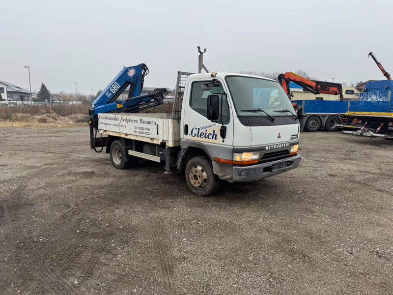 Mitsubishi Canter FE649 - Flatbed truck + crane - Tovornjak s kesonom, Tovornjak z dvigalom: slika 2 Mitsubishi Canter FE649 - Flatbed truck + crane - Tovornjak s kesonom, Tovornjak z dvigalom: slika 2