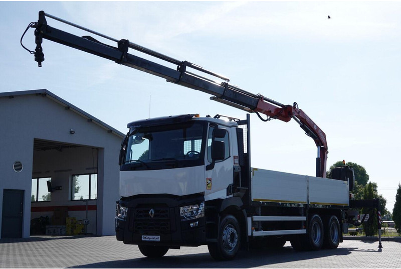 Renault C 380 / 6X4 / SKRZYNIOWY 6.4 M / + HDS FASSI F175A / MAX UDŹWIG - Tovornjak s kesonom, Tovornjak z dvigalom: slika 4 Renault C 380 / 6X4 / SKRZYNIOWY 6.4 M / + HDS FASSI F175A / MAX UDŹWIG - Tovornjak s kesonom, Tovornjak z dvigalom: slika 4