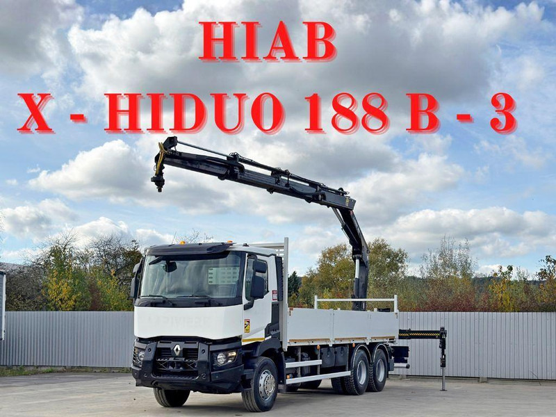 Renault C 380* HIAB X-HIDUO 188 B-3/FUNK*6x4 - Tovornjak s kesonom, Tovornjak z dvigalom: slika 1 Renault C 380* HIAB X-HIDUO 188 B-3/FUNK*6x4 - Tovornjak s kesonom, Tovornjak z dvigalom: slika 1