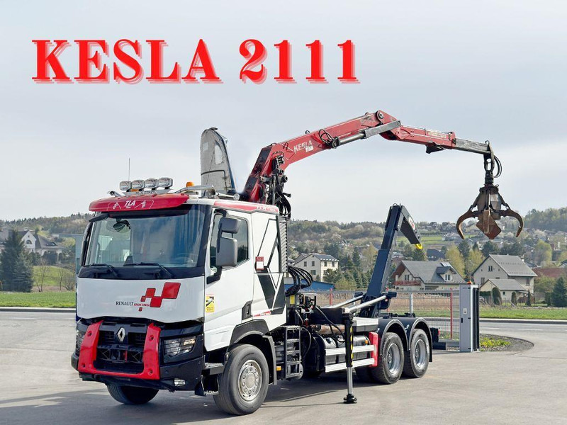 Renault C520 * ABROLLKIPPER 4,80 m * KESLA * 6x4! - Kotalni prekucni tovornjak, Tovornjak z dvigalom: slika 1 Renault C520 * ABROLLKIPPER 4,80 m * KESLA * 6x4! - Kotalni prekucni tovornjak, Tovornjak z dvigalom: slika 1