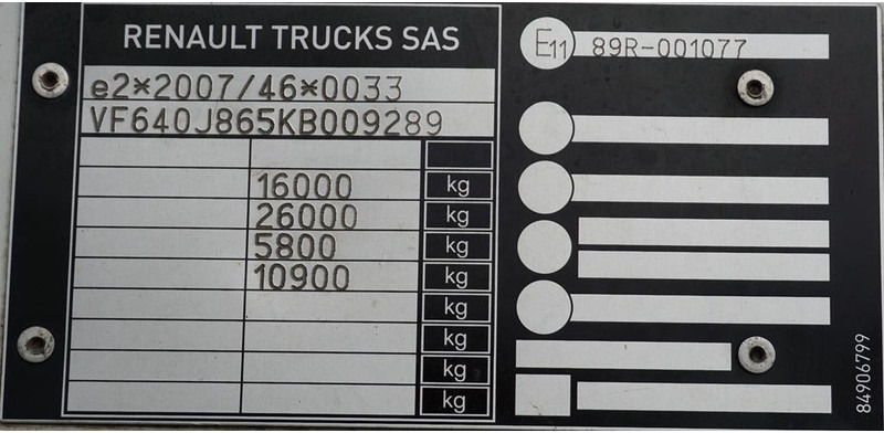 Tovornjak s ponjavo Renault D 16 / 280 / ACC / E 6 / FIRANKA + WINDA / ŁAD. 8 790 KG / 17 PA: slika 11