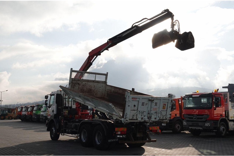 Renault KERAX 410 / 6x4 / WYWROTKA + HDS FASSI F150 / HYDROBURTA / BORDM - Tovornjak prekucnik, Tovornjak z dvigalom: slika 4 Renault KERAX 410 / 6x4 / WYWROTKA + HDS FASSI F150 / HYDROBURTA / BORDM - Tovornjak prekucnik, Tovornjak z dvigalom: slika 4