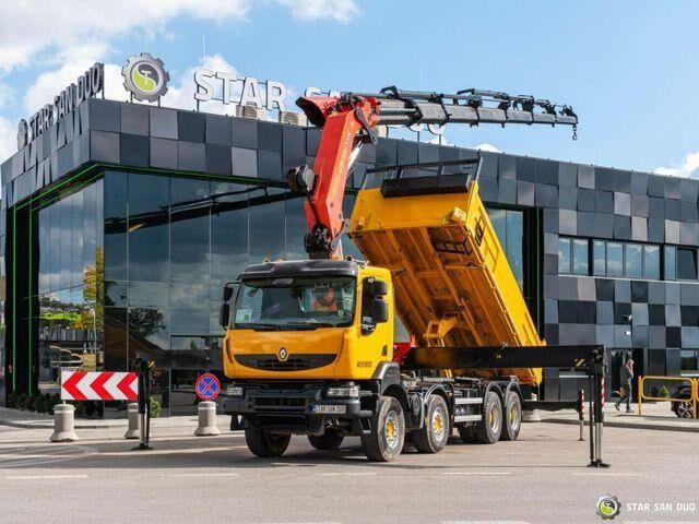 Renault KERAX 450 8x4 PALFINGER PK 60002 Crane Tipper - Tovornjak prekucnik, Tovornjak z dvigalom: slika 1 Renault KERAX 450 8x4 PALFINGER PK 60002 Crane Tipper - Tovornjak prekucnik, Tovornjak z dvigalom: slika 1