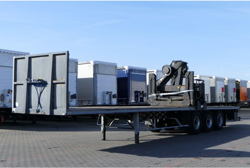 Samro NACZEPA PLATFORMA + HDS HIAB R 150 / DO BUDOWLANKI / PODŁOGA SZY - Polprikolica s kesonom: slika 1 Samro NACZEPA PLATFORMA + HDS HIAB R 150 / DO BUDOWLANKI / PODŁOGA SZY - Polprikolica s kesonom: slika 1