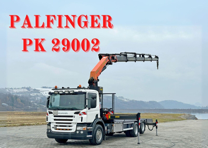 Scania P 420* PLATFORM 6,80m * PK 29002+FUNK * TOP - Tovornjak s kesonom, Tovornjak z dvigalom: slika 1 Scania P 420* PLATFORM 6,80m * PK 29002+FUNK * TOP - Tovornjak s kesonom, Tovornjak z dvigalom: slika 1