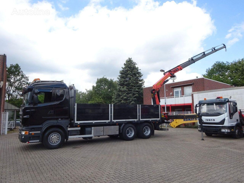 Scania R620 V8 - Flatbed+crane - Tovornjak s kesonom, Tovornjak z dvigalom: slika 5 Scania R620 V8 - Flatbed+crane - Tovornjak s kesonom, Tovornjak z dvigalom: slika 5