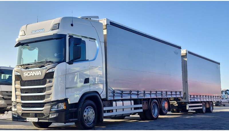 Scania S 450 / ZESTAW TANDEM / 120 M3 / I-PARK COOL / PO KONTRAKCIE S - Tovornjak s ponjavo: slika 1 Scania S 450 / ZESTAW TANDEM / 120 M3 / I-PARK COOL / PO KONTRAKCIE S - Tovornjak s ponjavo: slika 1