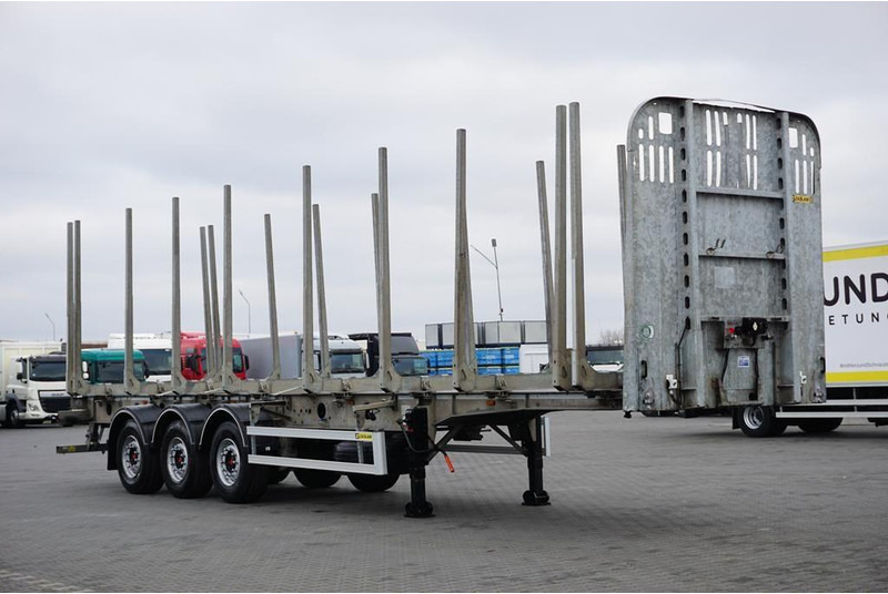 Zaslaw KŁONICOWA / DO DREWNA / WAGA 6 400 KG / OŚ PODNOSZONA - Prikolica za prevoz lesa: slika 1 Zaslaw KŁONICOWA / DO DREWNA / WAGA 6 400 KG / OŚ PODNOSZONA - Prikolica za prevoz lesa: slika 1