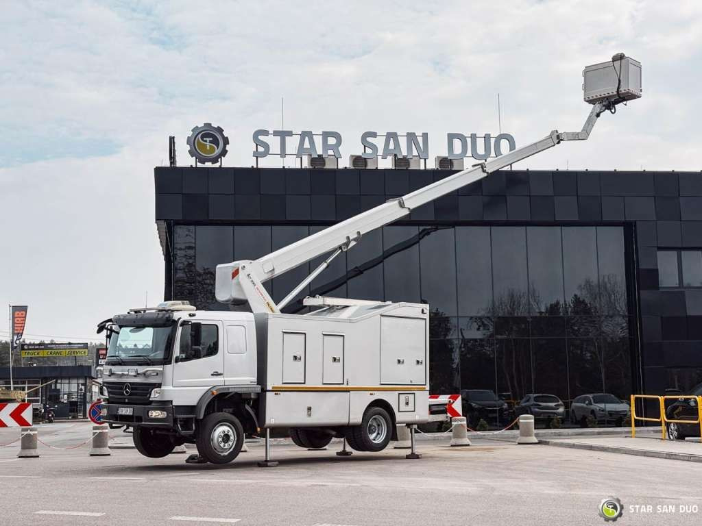 Mercedes-Benz 1529 4x4 Atego Lift Palfinger Wumag WT 230 - Dvižna ploščad montirana na tovornjak: slika 1 Mercedes-Benz 1529 4x4 Atego Lift Palfinger Wumag WT 230 - Dvižna ploščad montirana na tovornjak: slika 1