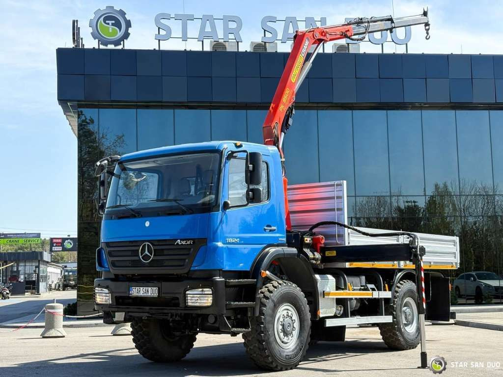 Mercedes-Benz AXOR 1824 4x4 PALFINGER PK 8500 Crane Kran - Tovornjak z dvigalom: slika 1 Mercedes-Benz AXOR 1824 4x4 PALFINGER PK 8500 Crane Kran - Tovornjak z dvigalom: slika 1