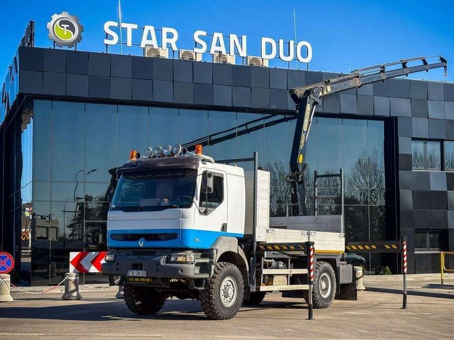 Renault KERAX 270 4x4 PALFINGER PK 16502 CRANE WINCH - Tovornjak z dvigalom, Tovornjak s kesonom: slika 1 Renault KERAX 270 4x4 PALFINGER PK 16502 CRANE WINCH - Tovornjak z dvigalom, Tovornjak s kesonom: slika 1