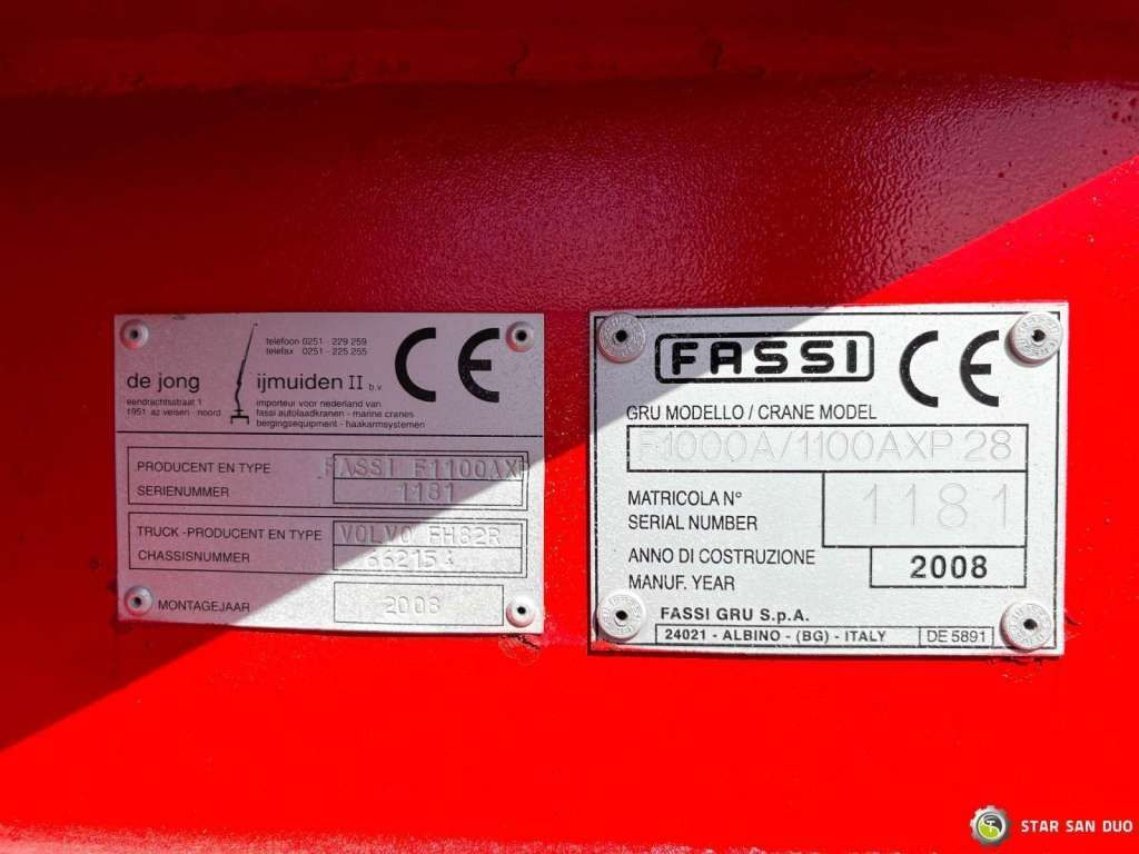 Tovornjak z dvigalom Volvo  FH 480 8x2 FASSI F1100AXP Crane: slika 19