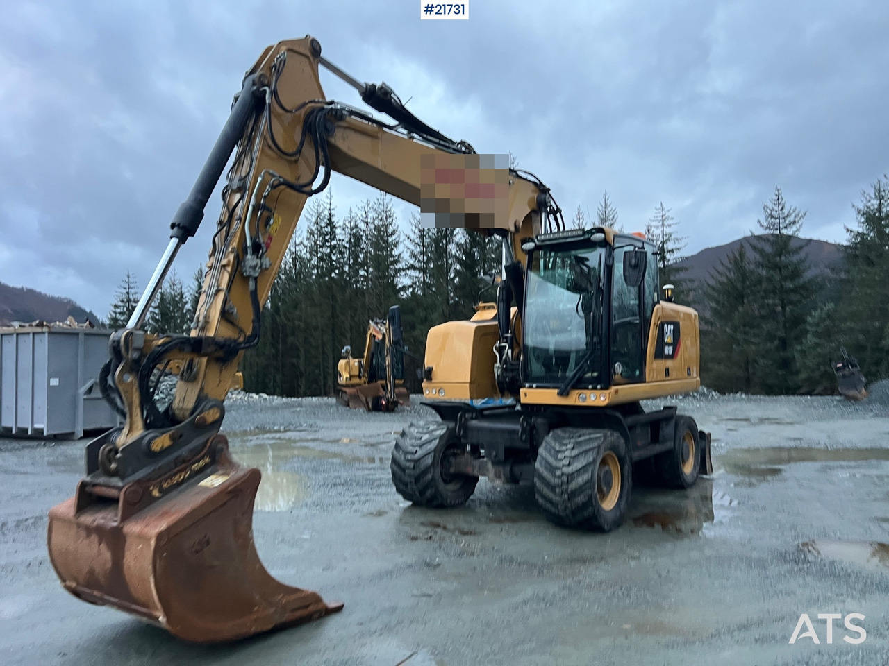 CAT M318F Hjulmaskin m/ oilquick og tannskuffe - Bager na kolesih: slika 3 CAT M318F Hjulmaskin m/ oilquick og tannskuffe - Bager na kolesih: slika 3