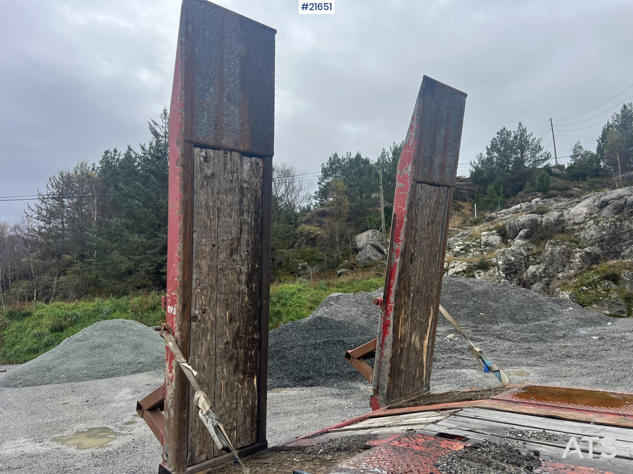 Damm 3 akslet maskinhenger m/ hydrauliske kjørebroer - Prikolica avtotransporter: slika 5 Damm 3 akslet maskinhenger m/ hydrauliske kjørebroer - Prikolica avtotransporter: slika 5