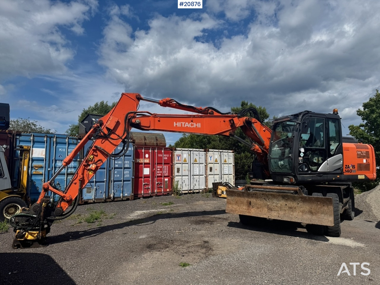 Hitachi ZX140W-5B - Bager na kolesih: slika 1 Hitachi ZX140W-5B - Bager na kolesih: slika 1