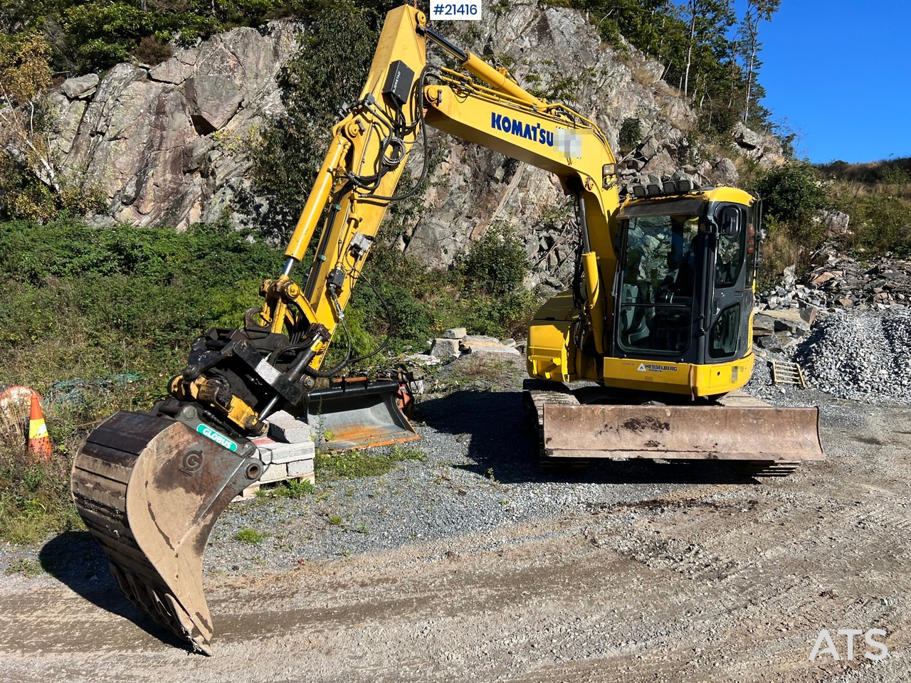 Komatsu PC78us Gravemaskin m/ Rototilt, pusseskuffe, smalskuffe og graveskuffe - Bager goseničar: slika 3 Komatsu PC78us Gravemaskin m/ Rototilt, pusseskuffe, smalskuffe og graveskuffe - Bager goseničar: slika 3