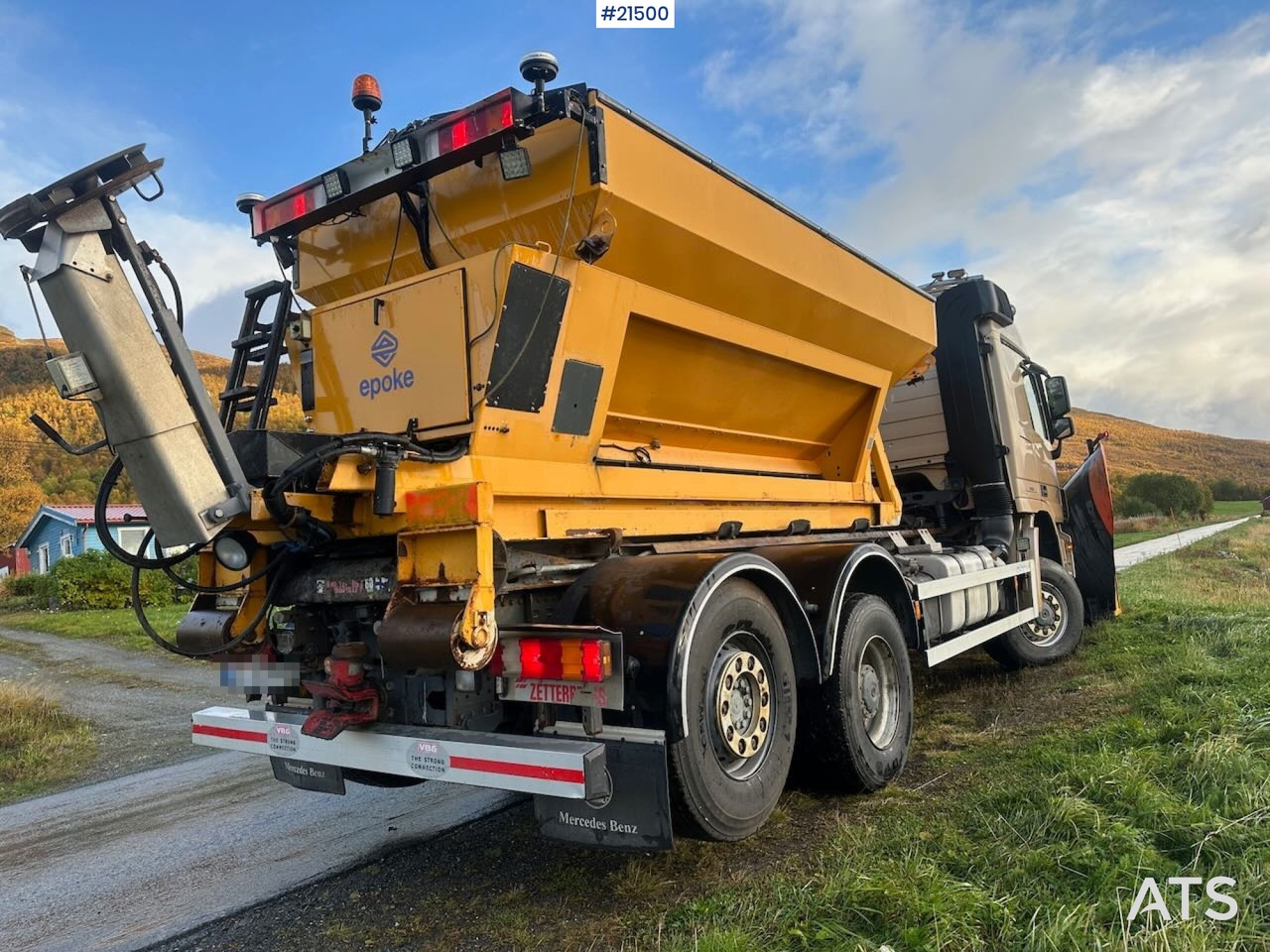 Mercedes Actros 2848 4x4+2 brøyterigget krokbil - Kotalni prekucni tovornjak: slika 5 Mercedes Actros 2848 4x4+2 brøyterigget krokbil - Kotalni prekucni tovornjak: slika 5