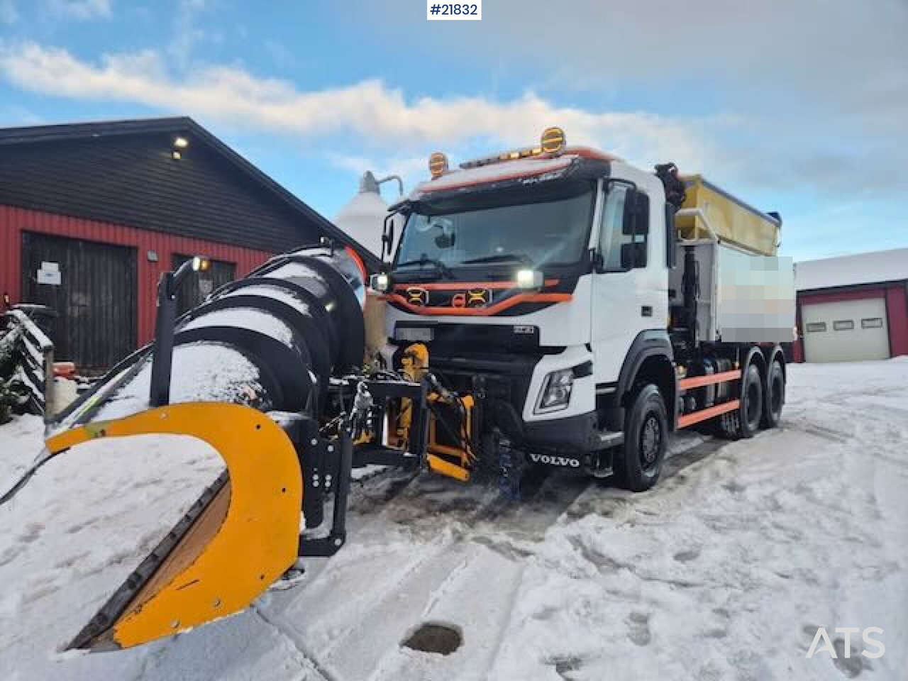 Volvo 2019 Volvo FMX 6x6 brøyterigget tippbil m/ 9,5 t/m kran, 2 sett dekk og lettkasse - Tovornjak prekucnik: slika 3 Volvo 2019 Volvo FMX 6x6 brøyterigget tippbil m/ 9,5 t/m kran, 2 sett dekk og lettkasse - Tovornjak prekucnik: slika 3