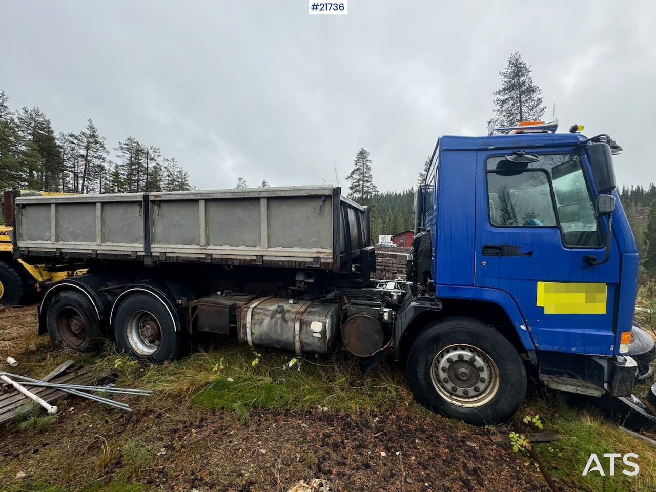 Volvo FL12 m/ 22 t/m Palfinger kran, tømmerflak, Dumperkasse og plan. - Tovornjak z dvigalom: slika 2 Volvo FL12 m/ 22 t/m Palfinger kran, tømmerflak, Dumperkasse og plan. - Tovornjak z dvigalom: slika 2