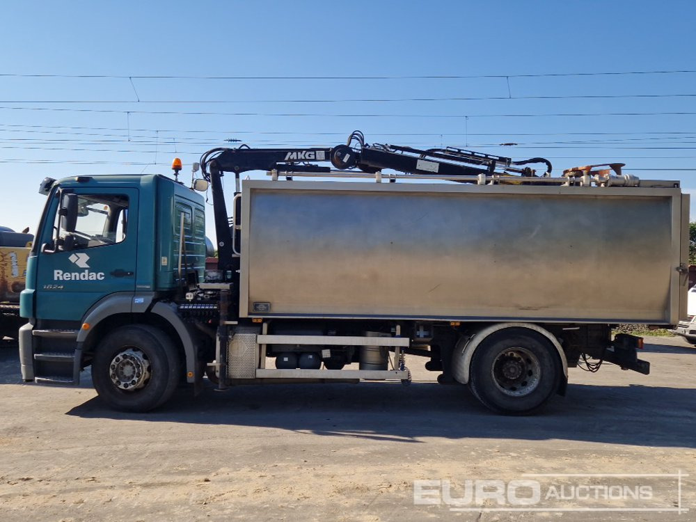 2011 Mercedes Axor 1824L 4x2, Crane, Stamps, Stainless Steel container - Tovornjak prekucnik: slika 2 2011 Mercedes Axor 1824L 4x2, Crane, Stamps, Stainless Steel container - Tovornjak prekucnik: slika 2