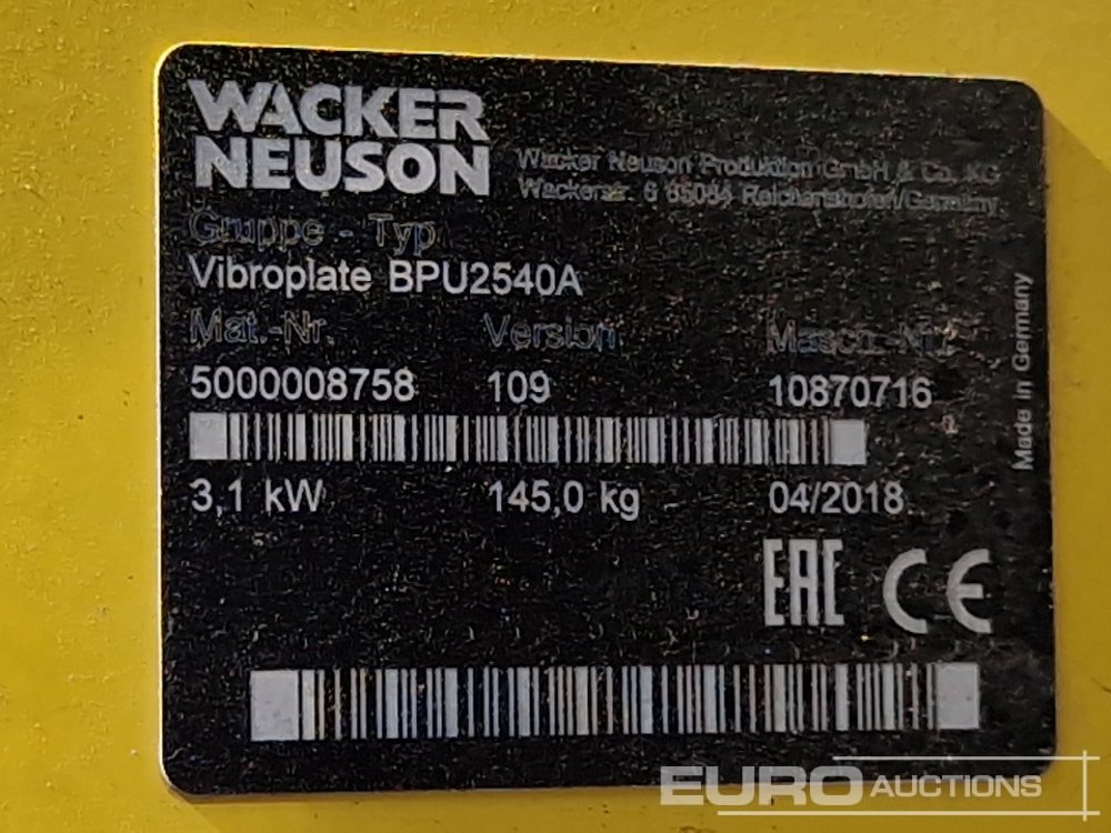 Stroj za asfalterska dela 2018 Wacker Neuson BPU2504A: slika 9