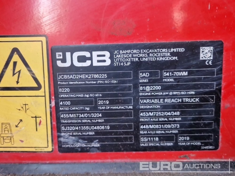 Teleskopski viličar 2019 JCB 541-70WM: slika 27 Teleskopski viličar 2019 JCB 541-70WM: slika 27