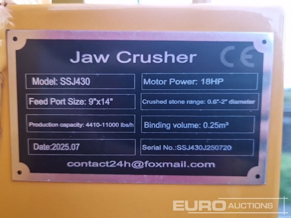 Drobilec 2025 Captok CK-SSJ430J Tracked Crusher: slika 47