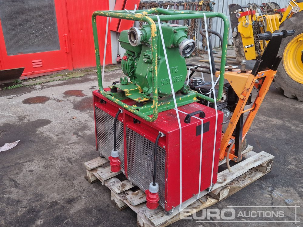 Pallet of Asphalt Saw, Electric Space Heater (2 of) Wacker Water Pump - Gradbeni grelec: slika 3 Pallet of Asphalt Saw, Electric Space Heater (2 of) Wacker Water Pump - Gradbeni grelec: slika 3