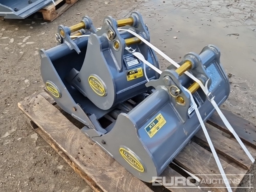 Unused Strickland 24", 18", 12" Bucket Set to suit Kubota KX15 (3 of) - Žlica: slika 2 Unused Strickland 24", 18", 12" Bucket Set to suit Kubota KX15 (3 of) - Žlica: slika 2