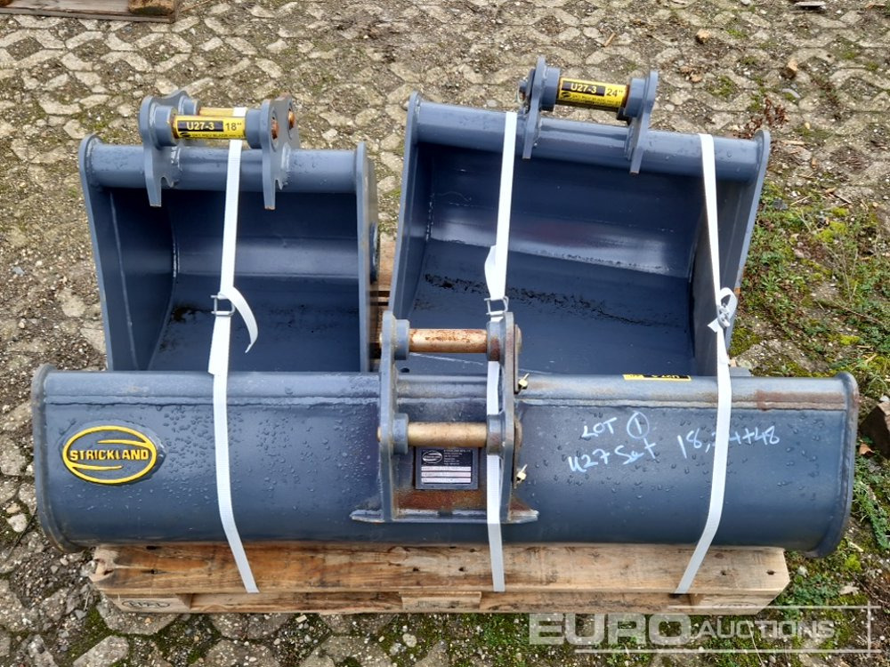 Unused Strickland 48", 24", 18" Bucket Set to suit Kubota U27 (3 of) - Žlica: slika 5 Unused Strickland 48", 24", 18" Bucket Set to suit Kubota U27 (3 of) - Žlica: slika 5