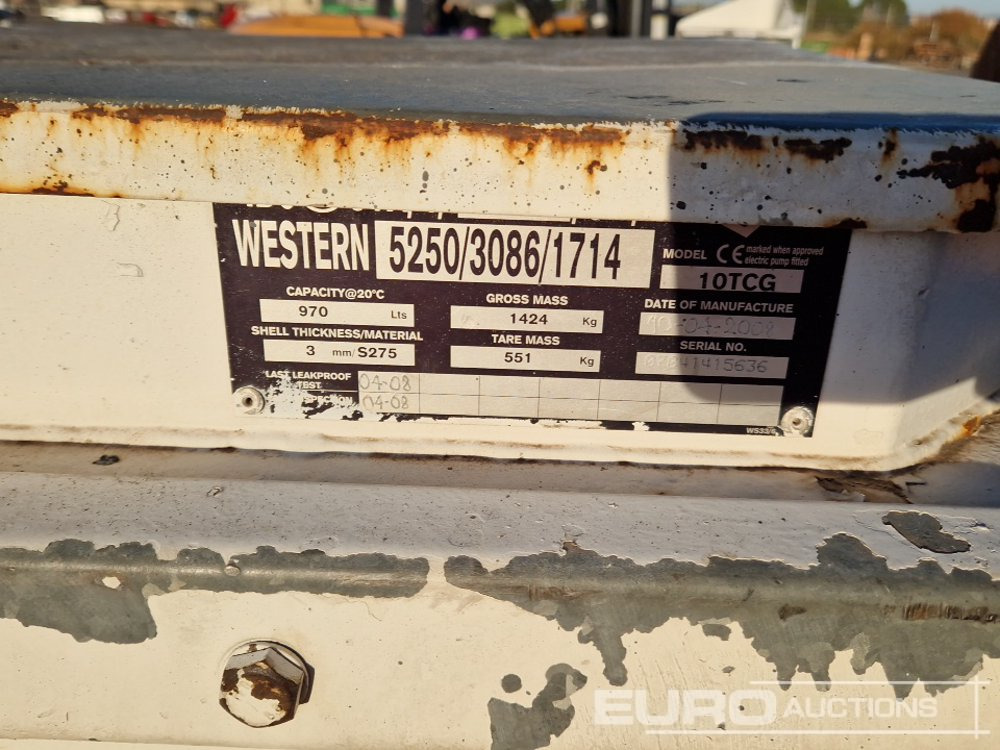 2008 Western 1000Ltr Diesel Bowser - Rezervoar za skladiščenje: slika 5 2008 Western 1000Ltr Diesel Bowser - Rezervoar za skladiščenje: slika 5