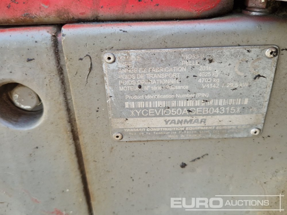 Mini bager 2016 Yanmar ViO50 U: slika 44