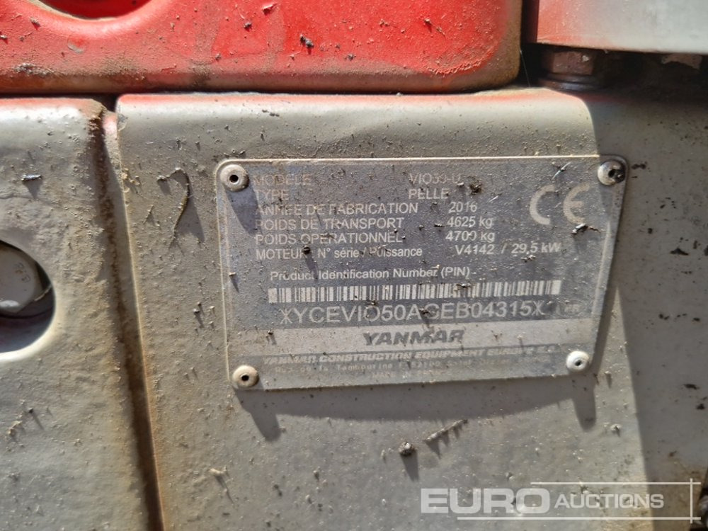 Mini bager 2016 Yanmar ViO50 U: slika 47