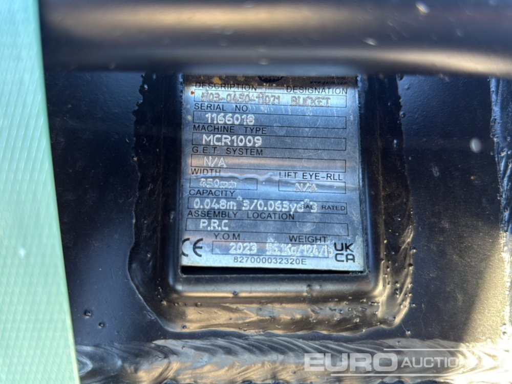 Geith Digging Bucket H03-0450-11071 to suit MCR1009 (S/Ns 1166019,1166018) (2 of) - Žlica: slika 5 Geith Digging Bucket H03-0450-11071 to suit MCR1009 (S/Ns 1166019,1166018) (2 of) - Žlica: slika 5